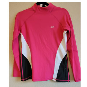 Reebok RBK Play Dry Colorblock Pullover - Pink, Black, White - Women's Large